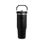 Stanley IceFlow Flip Straw Tumbler Pipetli Termos Bardak, Siyah 2.0, 0.89 Litre