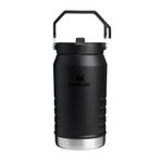 Stanley IceFlow Flip Straw Tumbler Pipetli Termos Matara, Siyah, 1.9 Litre