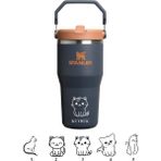 Stanley Kişiselleştirilmiş The Iceflow Flip Straw 2.0 Tumbler 060 L 30OZ Termos Özel Isimli - Mor