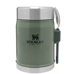 Stanley Klasik Kaşıklı 0,40 lt Hammertone Green Paslanmaz Çelik Yemek Termosu