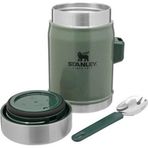 Stanley Klasik Paslanmaz Çelik Yemek Termosu Kaşıklı 0,40 Lt Yeşil % 100 ( Ömür