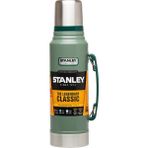 Stanley Klasik Vakumlu Paslanmaz Çelik Termos, Yeşil, 1 L, Çift Duvar Yalıtımı, Makinede Yıkanabilir - Renkli