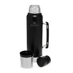 Stanley Legendary Classic 1 lt Hammertone Clay Matte Black Termos