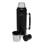 Stanley Legendary Klasik 1 lt Matte Black Pebble Vakumlu Çelik Termos