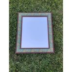 Stanley Monarch Ahşap Çerçeveli Vintage Ayna 55X65cm - Sarmaşık Ve Üzün Motifli Dekoratif Ayna