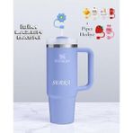 Stanley Özel Isimli Quencher Pipetli Tumb Hydrangea Eu Termos Bardak 1.18 Lt