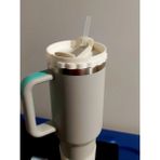 Stanley Quencher 1.18 Litre Pipetli Termoslar Için Plastik Kapağı Quencher ile Yedek Parça Uyumlu - Beyaz
