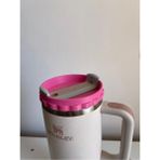 Stanley Quencher 1.18 Litre Pipetli Termoslar Için Plastik Kapağı Quencher ile Yedek Parça Uyumlu - Pembe