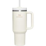 Stanley Quencher 1.18L Pipetli Krem Termos Taşınabilir Paslanmaz Çelik ile Kamp ve Outdoor Uyumlu