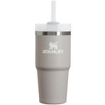 Stanley Quencher H2.0 FlowState Paslanmaz Çelik Vakum Yalıtımlı Bardak Kapaklı ve Pipetli Su, Buzlu Çay veya Kahve, Smoothie ve Daha Fazlası için, Kül, 396 ml