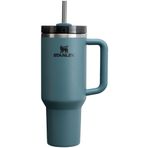 Stanley Quencher H2.0 FlowState Paslanmaz Çelik Vakum Yalıtımlı Bardak Kapaklı ve Pipetli Su, Buzlu Çay veya Kahve, Smoothie ve Daha Fazlası için, Mavi Ladin, 40 oz