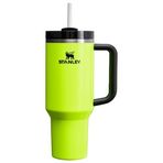 Stanley Quencher H2.0 FlowState Paslanmaz Çelik Vakum Yalıtımlı Bardak Kapaklı ve Pipetli Su, Buzlu Çay veya Kahve, Smoothie ve Daha Fazlası için, Neon Sarı, 40 oz