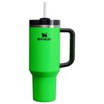 Stanley Quencher H2.0 FlowState Paslanmaz Çelik Vakum Yalıtımlı Bardak Kapaklı ve Pipetli Su, Buzlu Çay veya Kahve, Smoothie ve Daha Fazlası için, Neon Yeşili, 40 oz