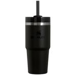 Stanley Quencher H2.0 FlowState Paslanmaz Çelik Vakum Yalıtımlı Bardak Kapaklı ve Pipetli Su, Buzlu Çay veya Kahve, Smoothie ve Daha Fazlası için, Siyah 2.0, 396 g