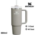 Stanley Quencher H2.o Flowstate™ Gri Pipetli Termos 0.8 lt Kapasiteli Dayanıklı Matara