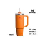 Stanley Quencher H2.O FlowState™ Tumbler Pipetli Termos 0.8L Pipetli Matara TURUNCU