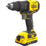 Stanley SBD710C2K 18V 1.5 AH V20 Lityum Çift Akülü Kömürsüz Darbesiz Matkap