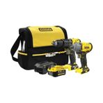 Stanley Sfmck217m1s-Qw 18V Şarjlı Kömürsüz Darbeli Matkap + 1X4ah Akü Şarjlı Somun Sıkma