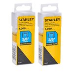 Stanley Sharpshooter Zımba Teli TRA706T 3/8 İnç Bacak Uzunluğu, 1000/Kutu, 2'li Paket