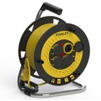 Stanley ST-P-2515 Dört Prizli 3x1.5 mm 25 Metre Makaralı Seyyar Uzatma Kablosu