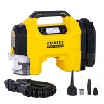 Stanley Sxvı02001 12Volt/18Volt 160 Psı Dijital Basınç Göstergeli Lastik & Yatak Şişirme Pompası + Araç Süpürgesi + Led Lamba (Akü Dahil D