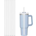 Stanley Termosla Uyumlu Yedek Pipet, 6'lı Yeniden Kullanılabilir Pipet, Plastik, Şeffaf