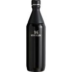 Stanley The All Day Slim Paslanmaz Çelik Termos 0,60 Lt Siyah Model Soğuk Su Şişesi - 600 ml