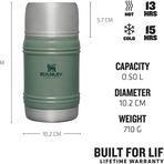 Stanley The Artisan Thermal Food Jar .50L / 17oz Termos Hammertone Green