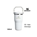 Stanley The IceFlow Flip Straw Pipetli Termos Bardak 0.59 LT Matara BEYAZ