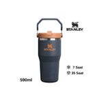 Stanley The IceFlow Flip Straw Pipetli Termos Bardak 0.59 LT Matara LACİVERT