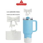 Stanley The Quencher H2.o 1.18L / 40OZ Termos Uyumlu Aksesuar Tabanlık ve Pipet Başlığı - Beyaz - 1,18 lt