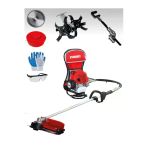 stanrayf Alman 16 Hp Çelik Piston Sırt Tipi Tırpan Ot Çalı Çim Biçme + Zeytin Meyve Silkeleme Aparatı + Çapa