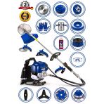 Stanrayf Alman 20 Hp V-Tech 14 Parça Benzinli Motorlu Sırt Tipi Tırpan Çim Biçme Makinası Ot Çalı Biçme Tırpan Makinası