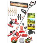stanrayf Alman 999Vf 30Ah Bakır Sargı Çelik Motor Dijital Çift Akülü Kenar Ot Çalı Çim Biçme Tırpan Makinesi