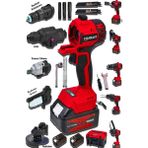 Stanrayf Alman Bakır Sargı 5 Kafalı Darbeli Matkap Zincirli Testere Taşlama Somun Sökme Hilti Çift Akü