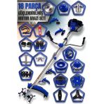 Stanrayf Alman Çelik Piston Mg756 20Hp 18 Parça Benzinli Yan Tırpan Ot Çalı Çim Biçme+ Toprak Çapalama + Toprak Eşeleme