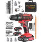 Stanrayf Germany Technology 98 V 12 Ah Çelik Şanzıman Bakır Sargılı Şarjlı Darbeli Vidalama Matkap
