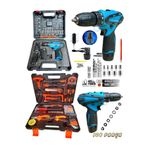 STANVOLT 128 Parça Kömürsüz Motor Takım Seti 2 Akülü Matkap + Alet Takımı