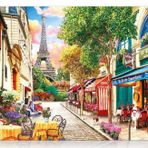 Star 1000 Parça Pariste Bir Küçük Sokak Puzzle