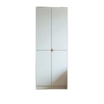 STAR 4 KAPAKLI MDF KAPAKLI GARDIROP ASKILIKLI ELBİSE DOLABI KIYAFET DOLABI, BEYAZ