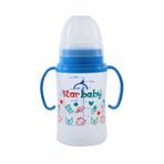 Star Baby Geniş Ağızlı Kulplu Pp Biberon 250 ml Mavi