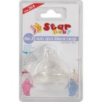 Star Baby Silikon Geniş Ağızlı Biberon Emziği Yedek No.3