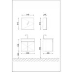 Star Banyo Dolabı Seti ( 60 cm Parlak Beyaz Aynalı Lavabolu Mdf )