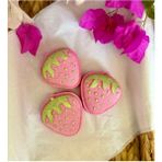 Star Bath Bomb Çilek 3 Adet Pedikür Nem Bombası, Banyo Topu, Pedikür Nem Bombası