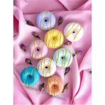 Star Bath Bomb Mini Donutlar 8'Li Banyo Bombası/ Manikür Pedikür Topu / Banyo Topu