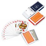 Star Briç Oyun Kağıdı Extra Kızıl Ay A/30 Artex – 2 Deste (Kırmızı & Mavi) Poker İskambil Kartı, 285 gr Opak Kağıt, Profesyonel Kullanım