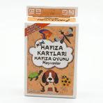 Star Eğitici Mini Hafıza Kartları Eşleştirme Oyunu Hayvanlar 58x88 mm - Hayvanlar