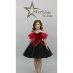 Star Kids Kız Çoçuk Kırmızı Kısa Prenses Elbisesi,Kız Çocuk Mezuniyet Elbisesi