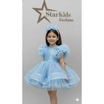 Star Kids Kız Çoçuk Mavi Payetli Tütü Elbise, Kız Çocuk Parti Elbisesi