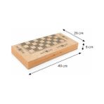 Star Marmara Yakma Ahşap Tavla – 12 mm Mdf Kasa, Parlak Selefon Kaplama, 36 mm Krem & Siyah Tavla Pulları, 9 mm Zar – Dayanıklı, Şık ve Tasarım - Option-1